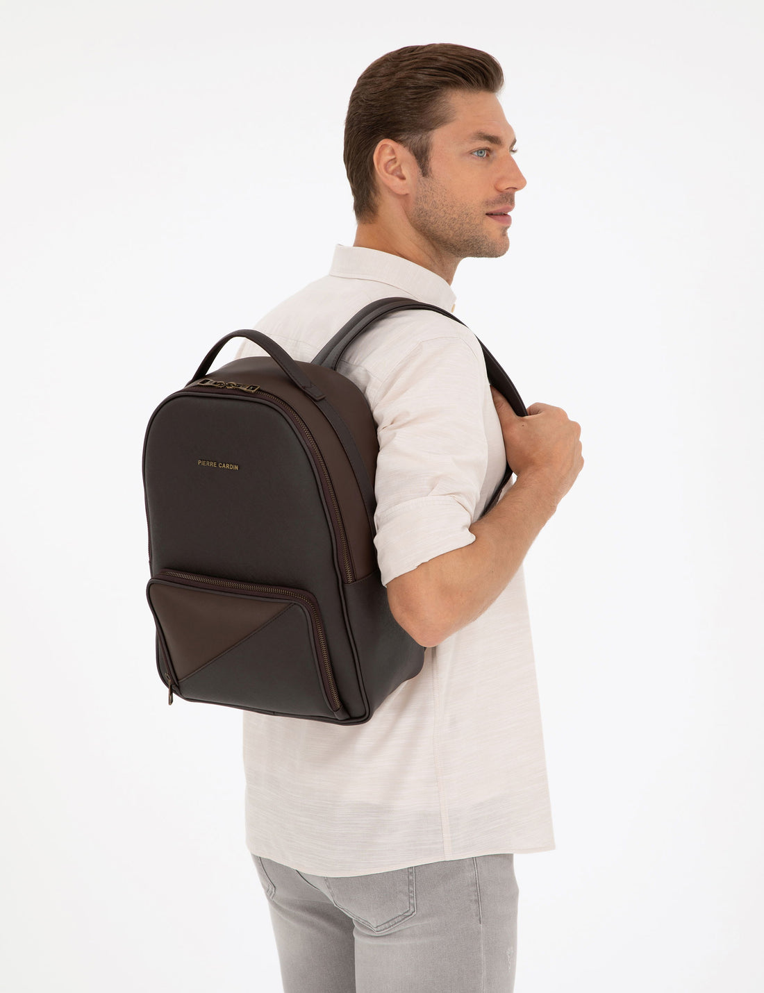 Men's Brown Backpack