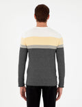 Light Grey Melange Slim Fit Sweater