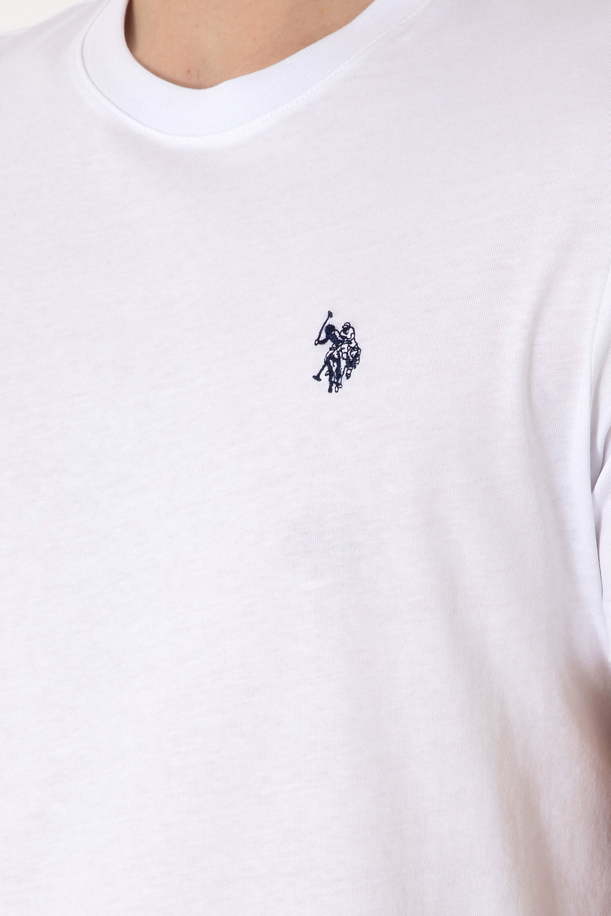 Men's Regular Fit Crew Neck White T-Shirt