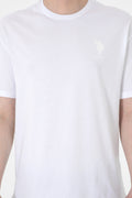 Men's Comfort Fit Crew Neck White T-Shirt