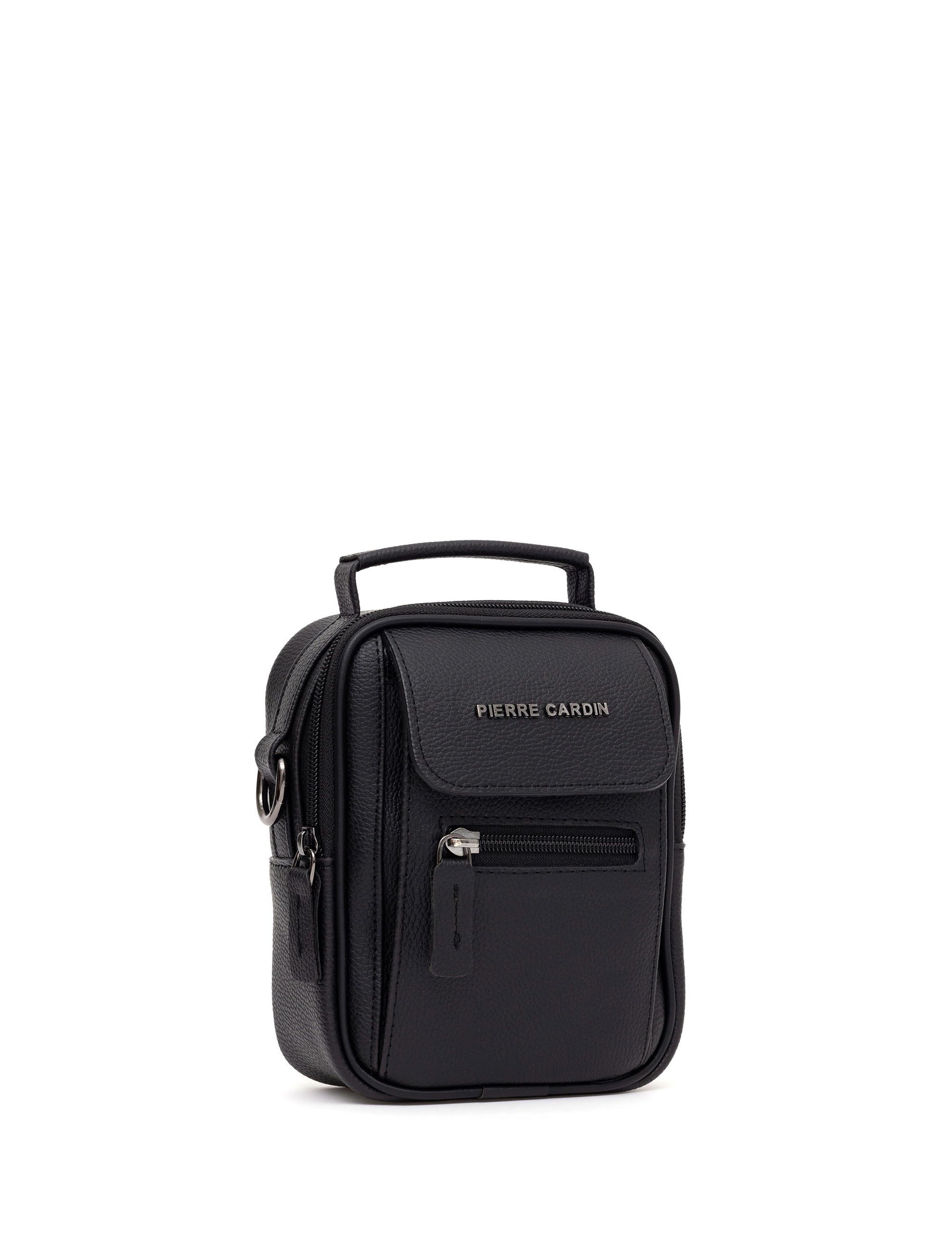 Men's Black Strap Handbag