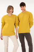 Men's Yellow Basic Sweatshirt