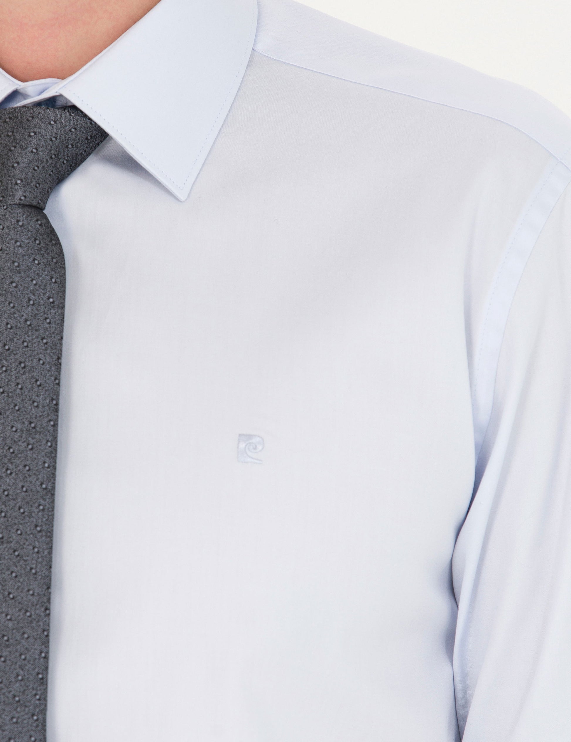 Light Blue Slim Fit Long Sleeve Basic Shirt