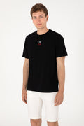Men's Comfort Fit Crew Neck Black T-Shirt