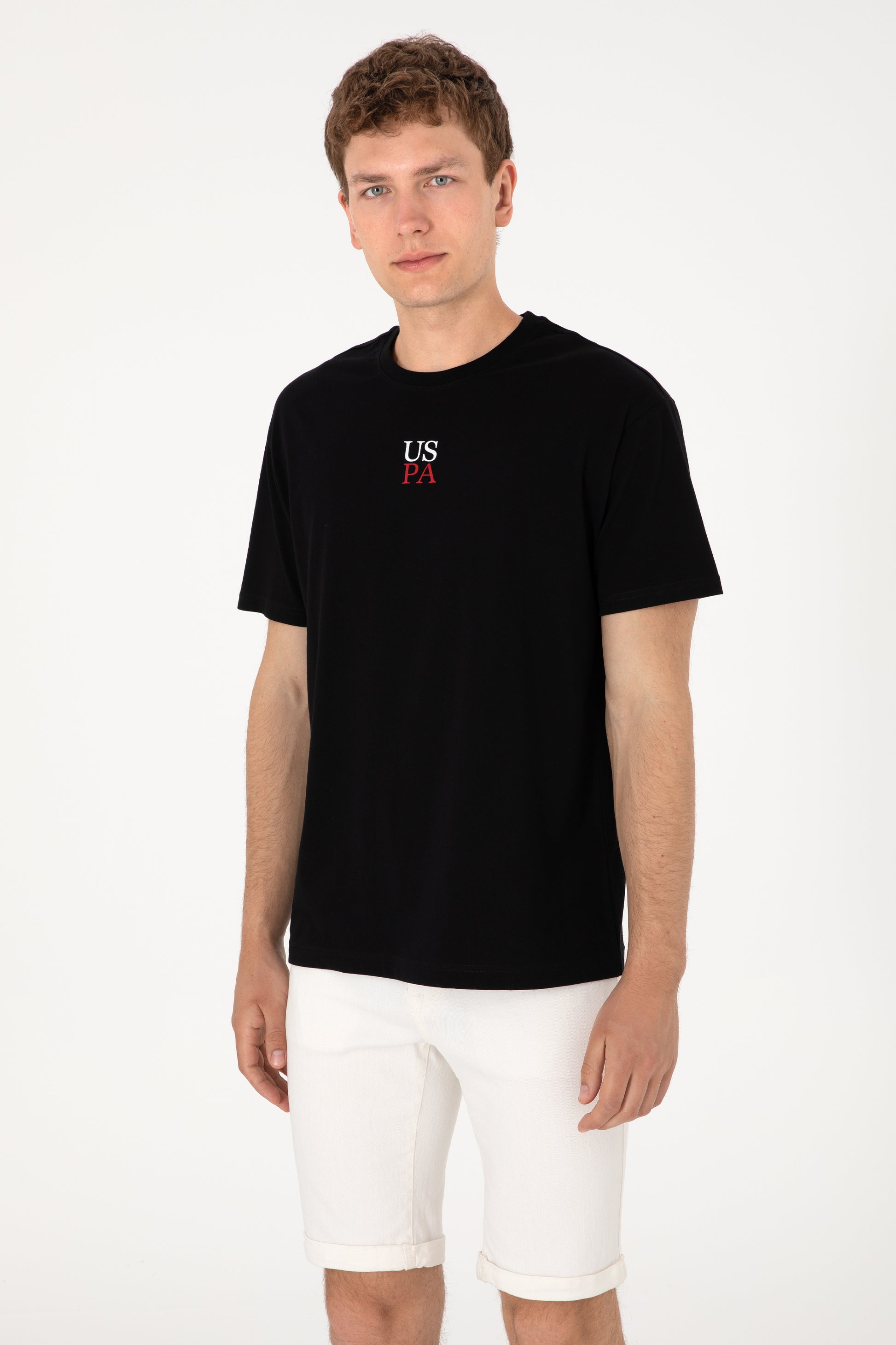 Men's Comfort Fit Crew Neck Black T-Shirt