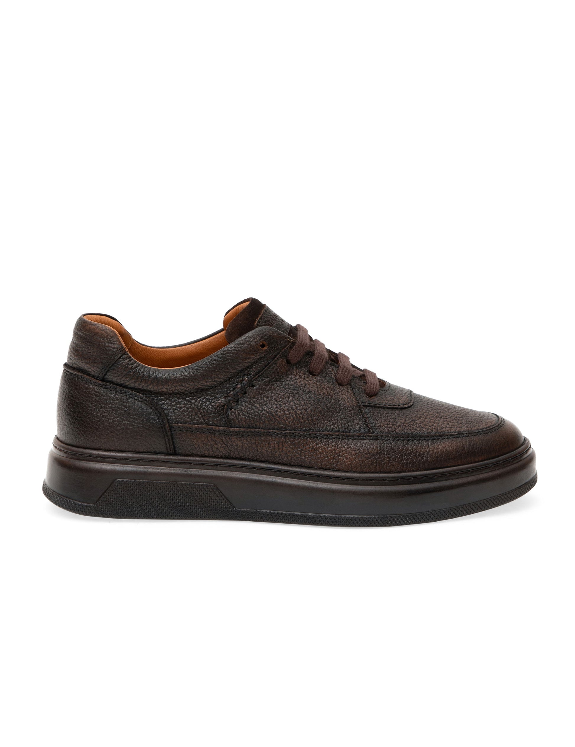 Brown 100% Leather Casual Shoes