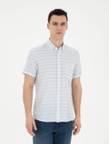 Light Blue Regular Fit Short Sleeve Shirt