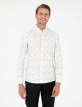 Grey Slim Fit Long Sleeve Shirt
