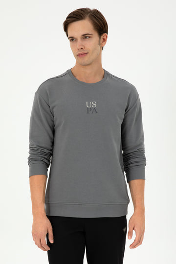 Men's Gray Basic Sweatshirt