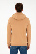 Men's Camel Chardonned Knitted Cardigan