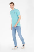 Men's Mint Basic Polo Neck T-Shirt