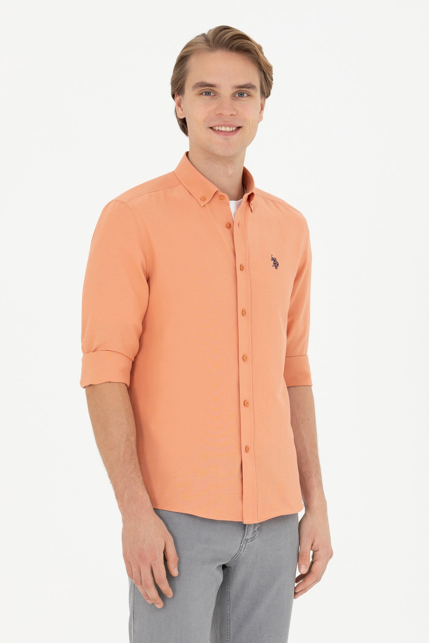 Men's Tile Long Sleeve Basic Shirt