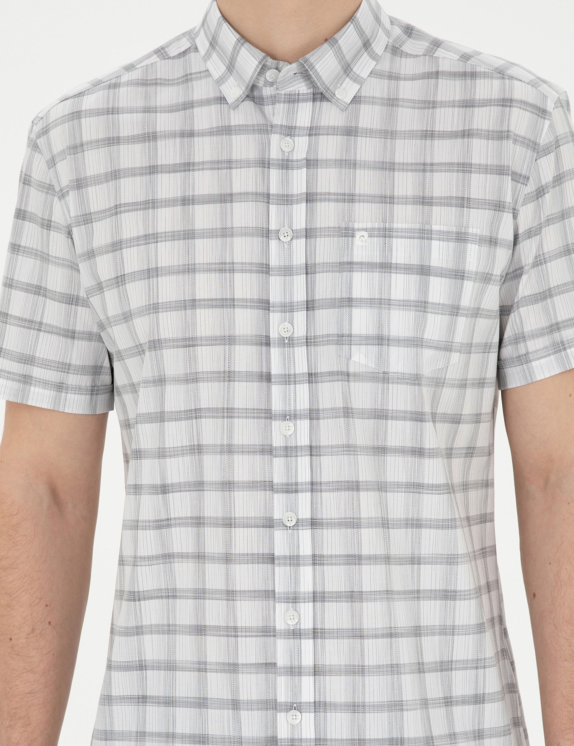 Grey Regular Fit Short Sleeve Shirt