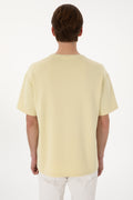 Men's Comfort Fit Crew Neck Light Khaki T-shirt T-shirt