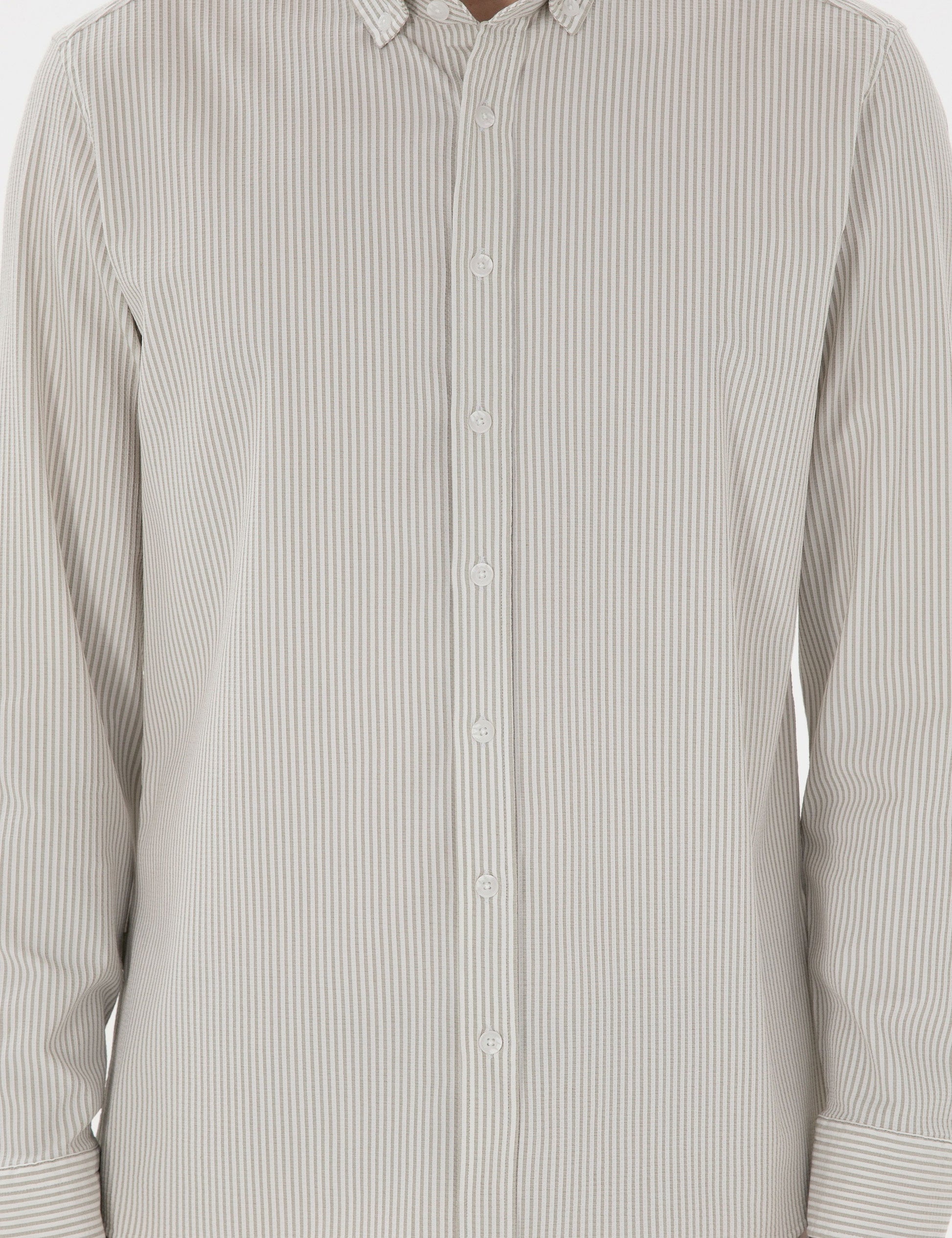 ��a��la Slim Fit Striped Long Sleeve Shirt