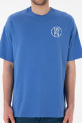Men's Oversize Fit Crew Neck Indigo T-Shirt
