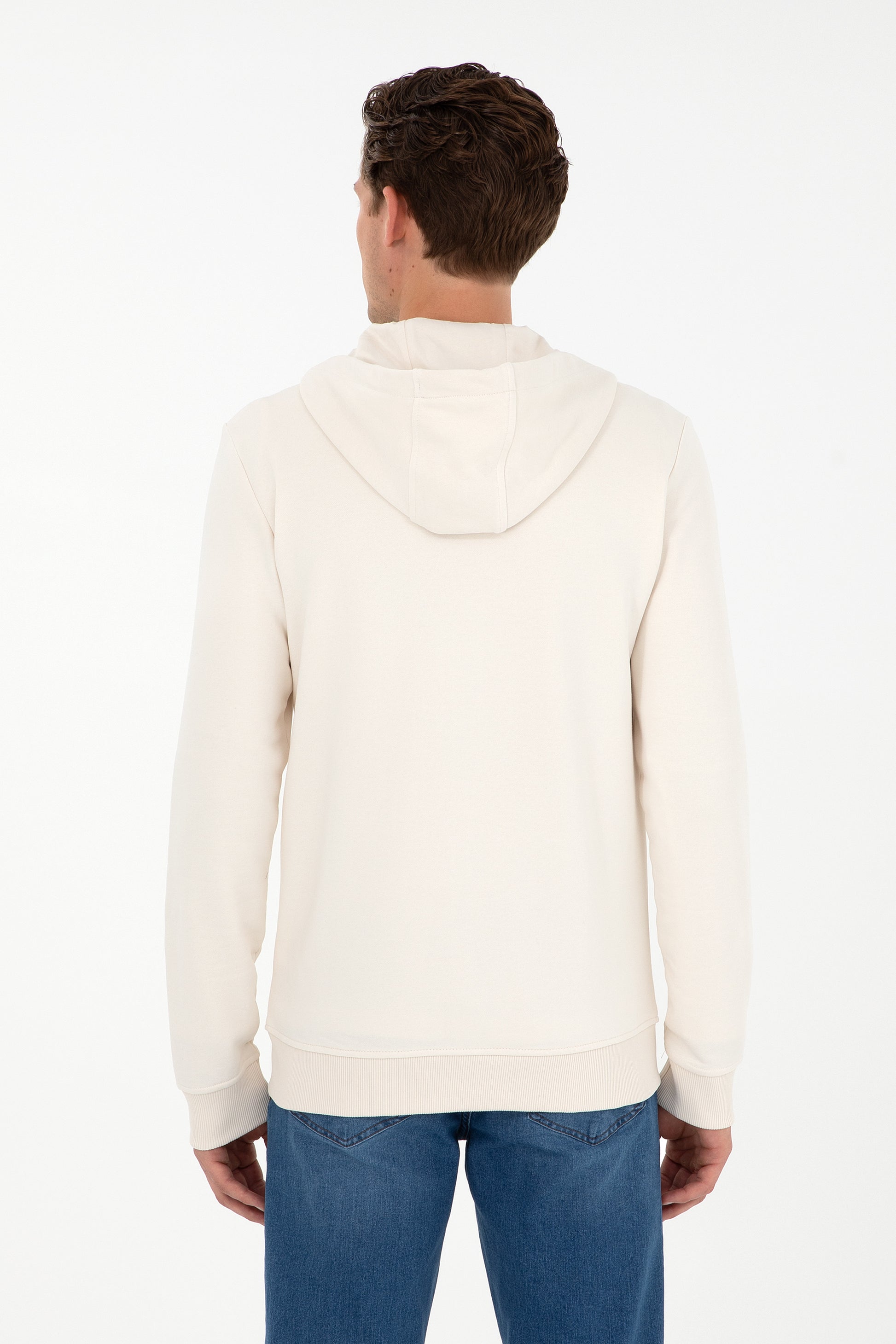 Men's Cream Knitted Cardigan