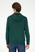 Men's Dark Green Knitted Cardigan