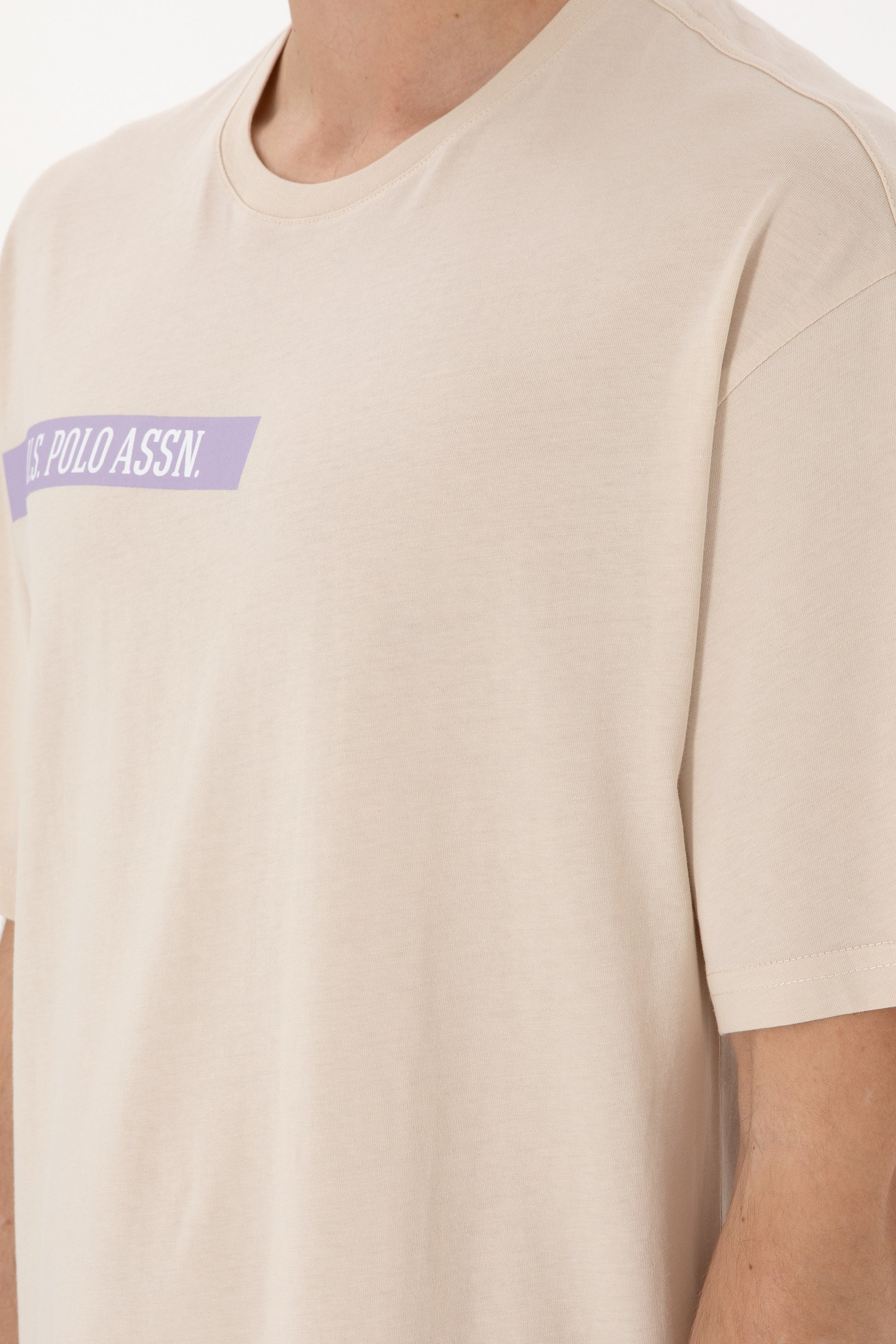 Men's Comfort Fit Crew Neck Stone T-Shirt