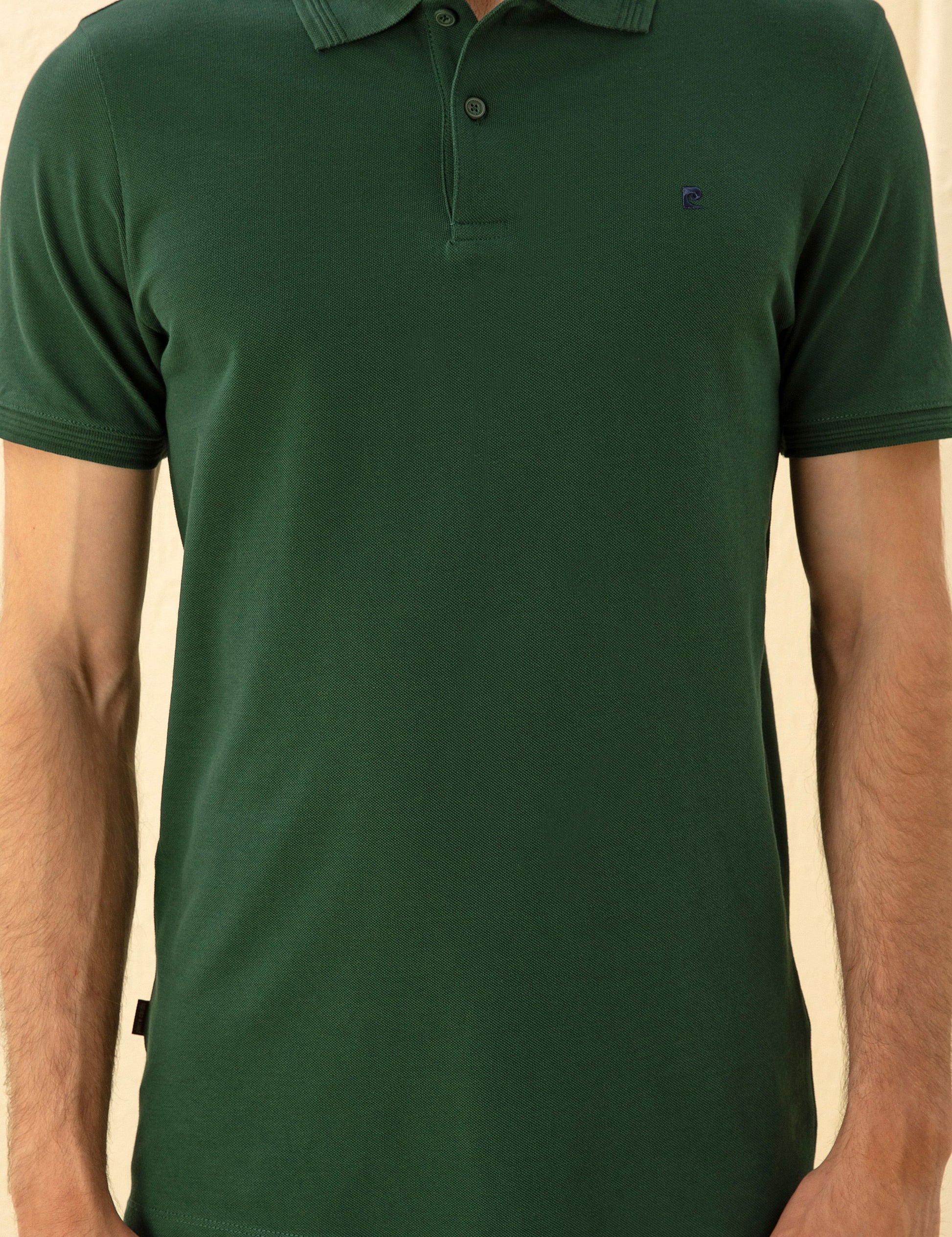 Dark Green Slim Fit Basic T-Shirt