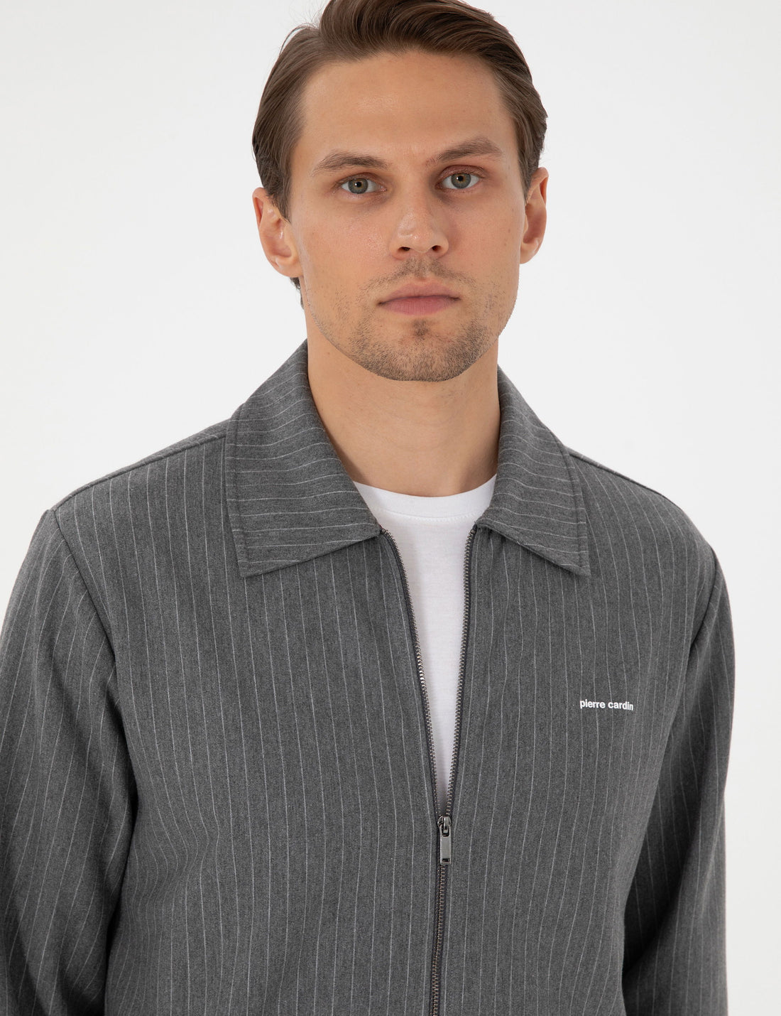 Antrasit Melanj Regular Fit Örme Hırka