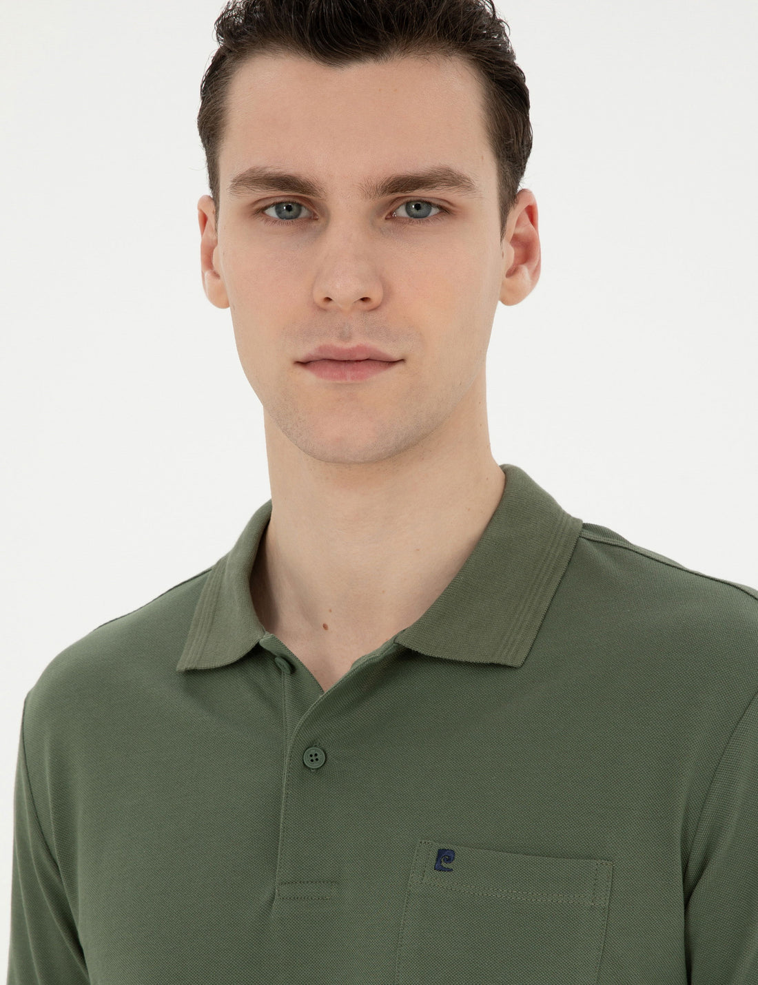 Khaki Regular Fit Basic T-Shirt