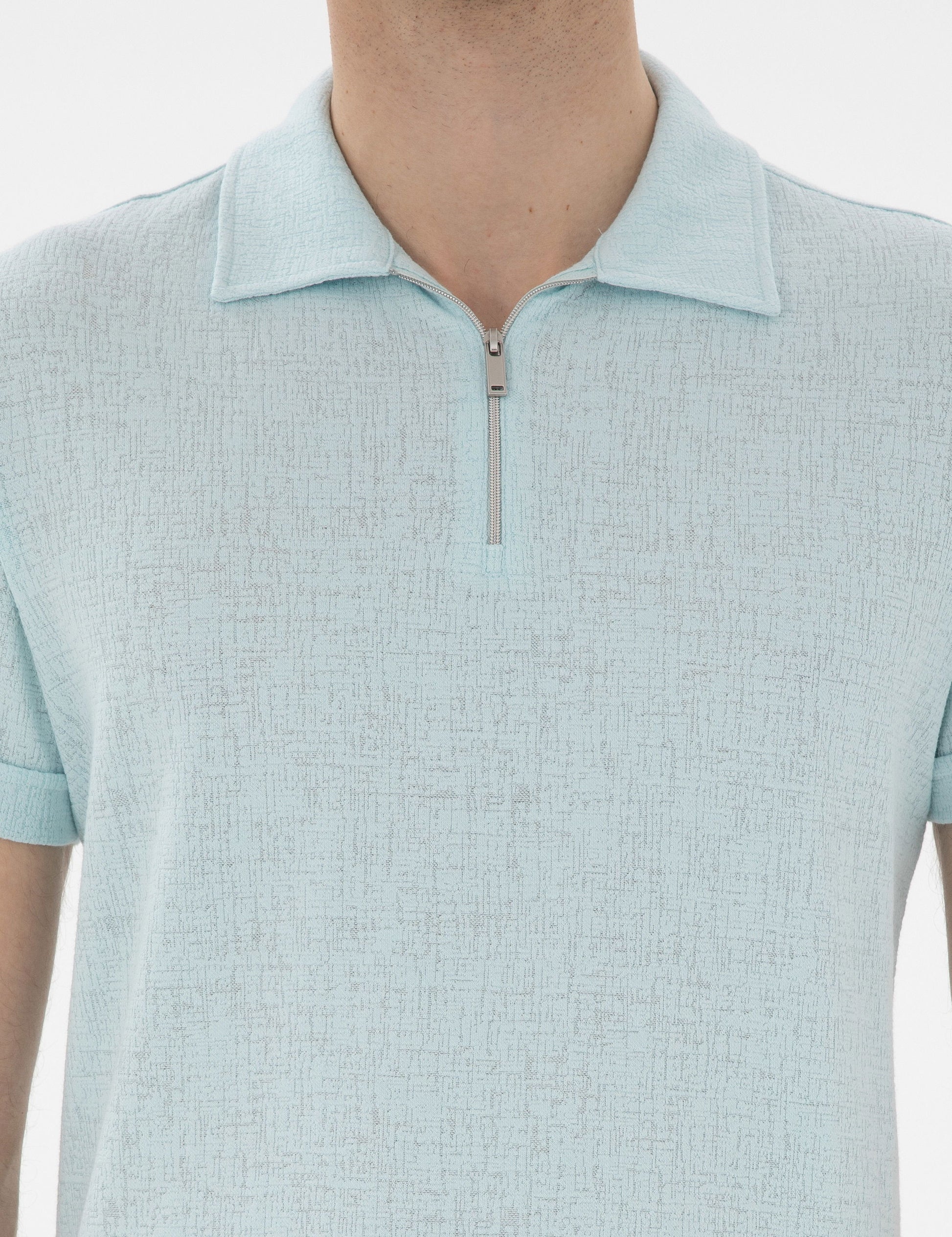 Aqua Green Slim Fit T-Shirt