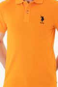 Men's Orange Basic T-Shirt