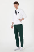 Men's White Basic Sweatshirt
