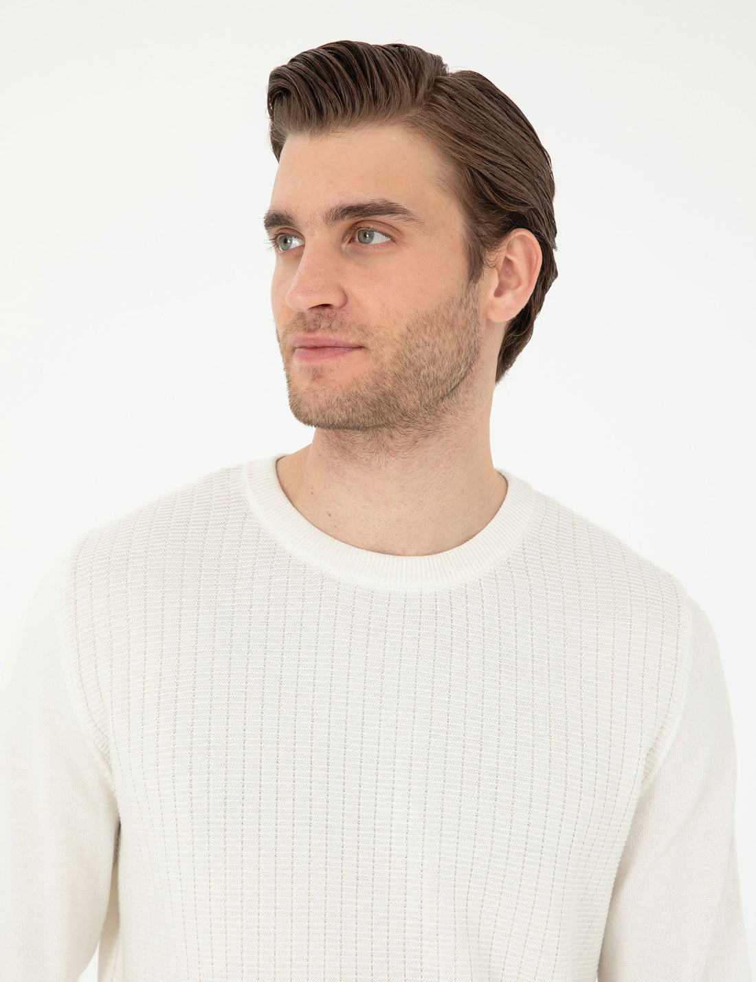 Ecru Regular Fit Sweater