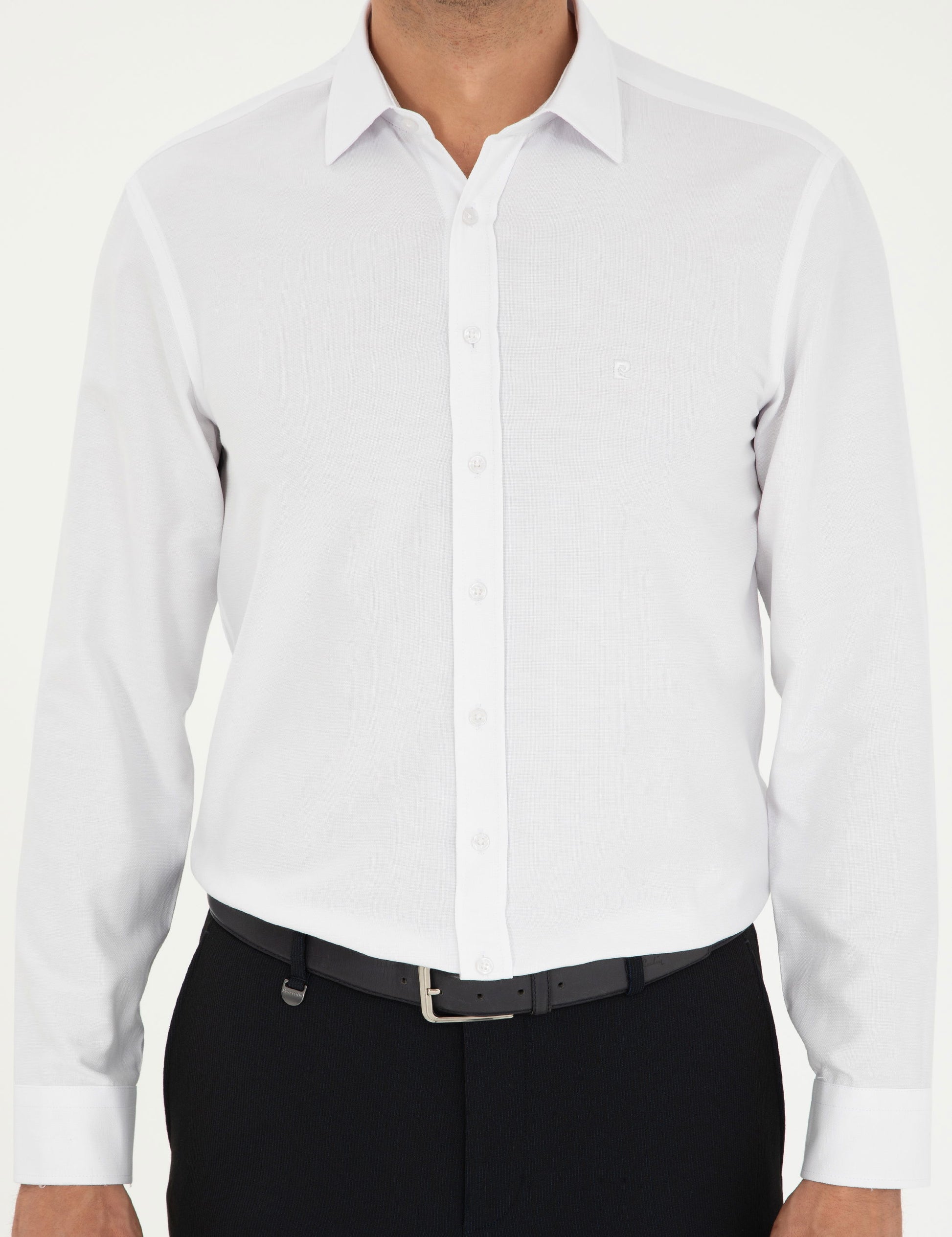 White Oxford Slim Fit Long Sleeve Shirt