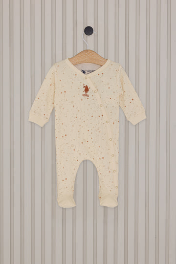 Baby Girl Cream Jumpsuit