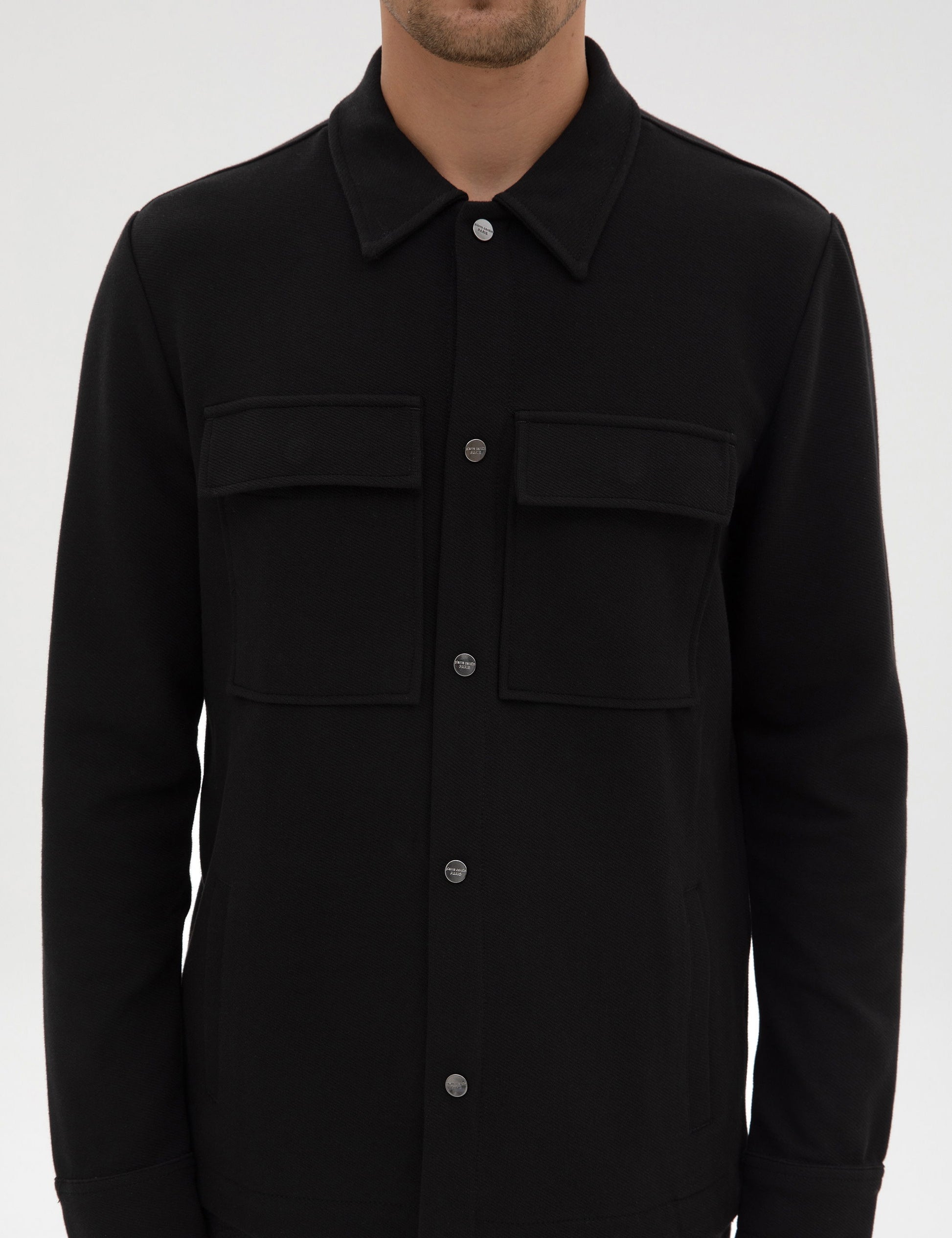 Siyah Regular Fit ��rme G��mlek