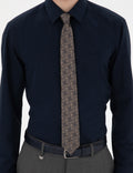 Navy Blue Regular Fit Long Sleeve Basic Shirt