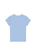 Boys' Light Blue Basic Crew Neck T-Shirt