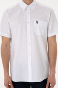 Men's White Short Sleeve Shirt