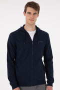 Men's Navy Blue Knitted Cardigan