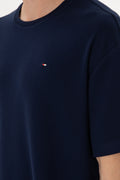 Men's Comfort Fit Crew Neck Navy T-Shirt