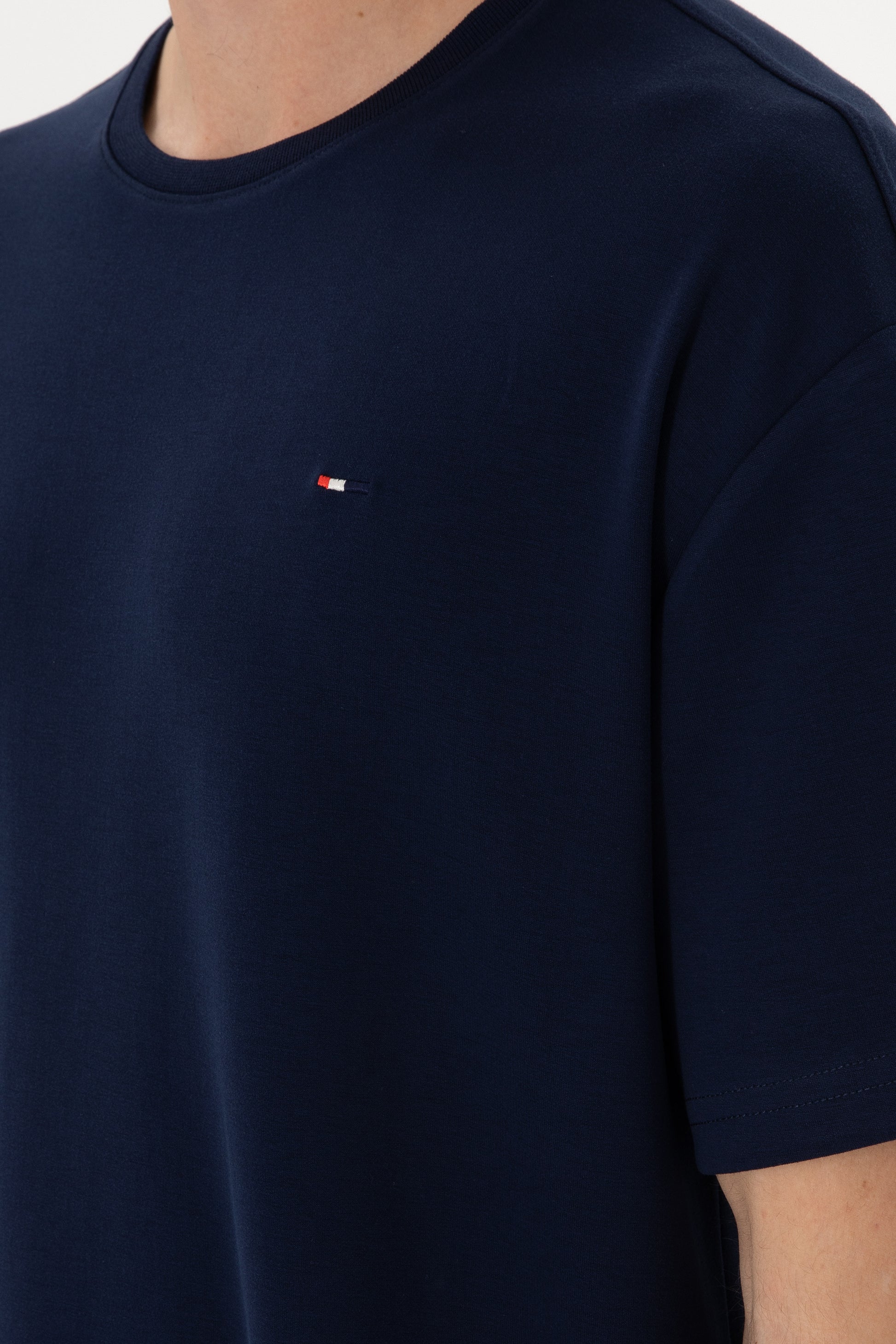 Men's Comfort Fit Crew Neck Navy T-Shirt