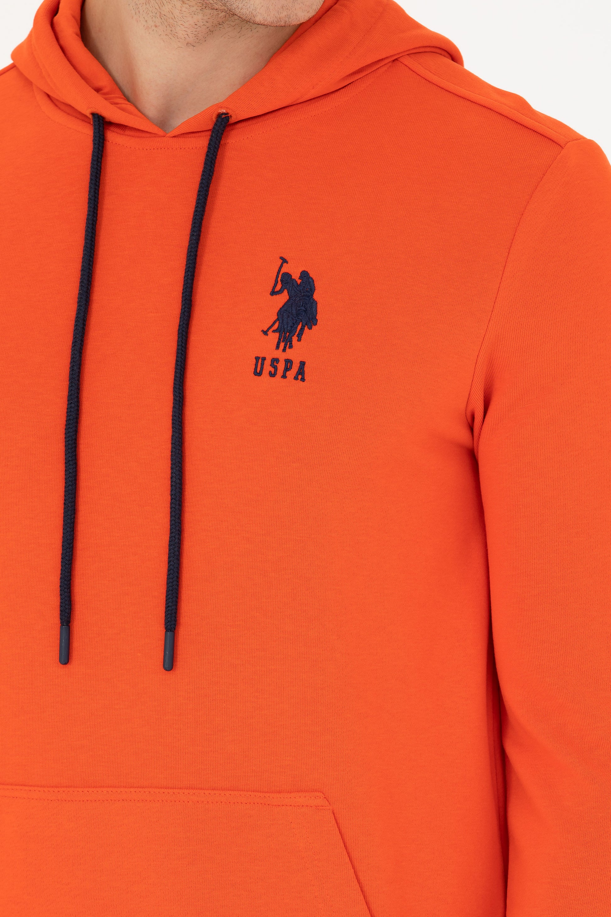 Men's Orange Basic Sweatshirt