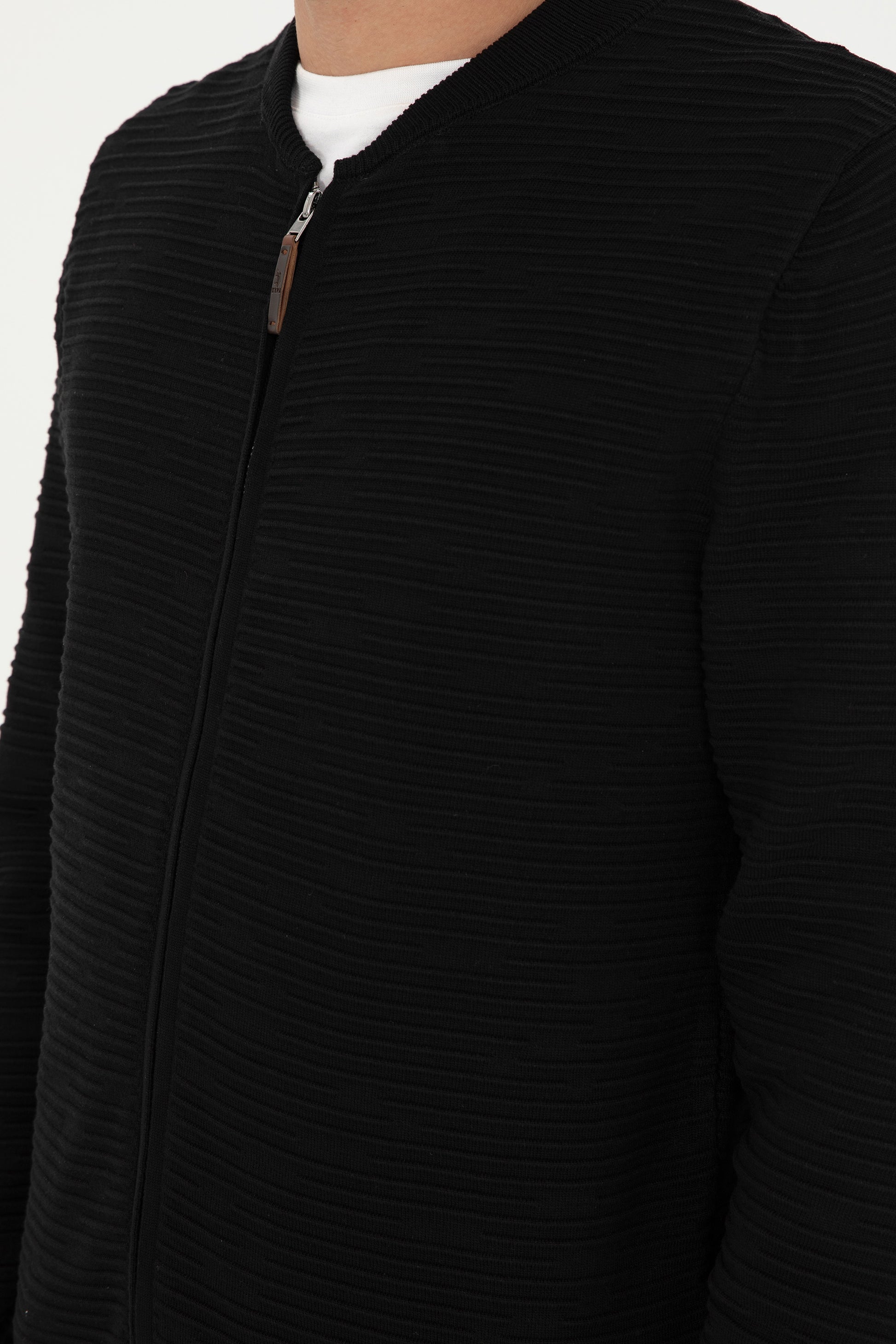 Men's Black Knitwear Cardigan