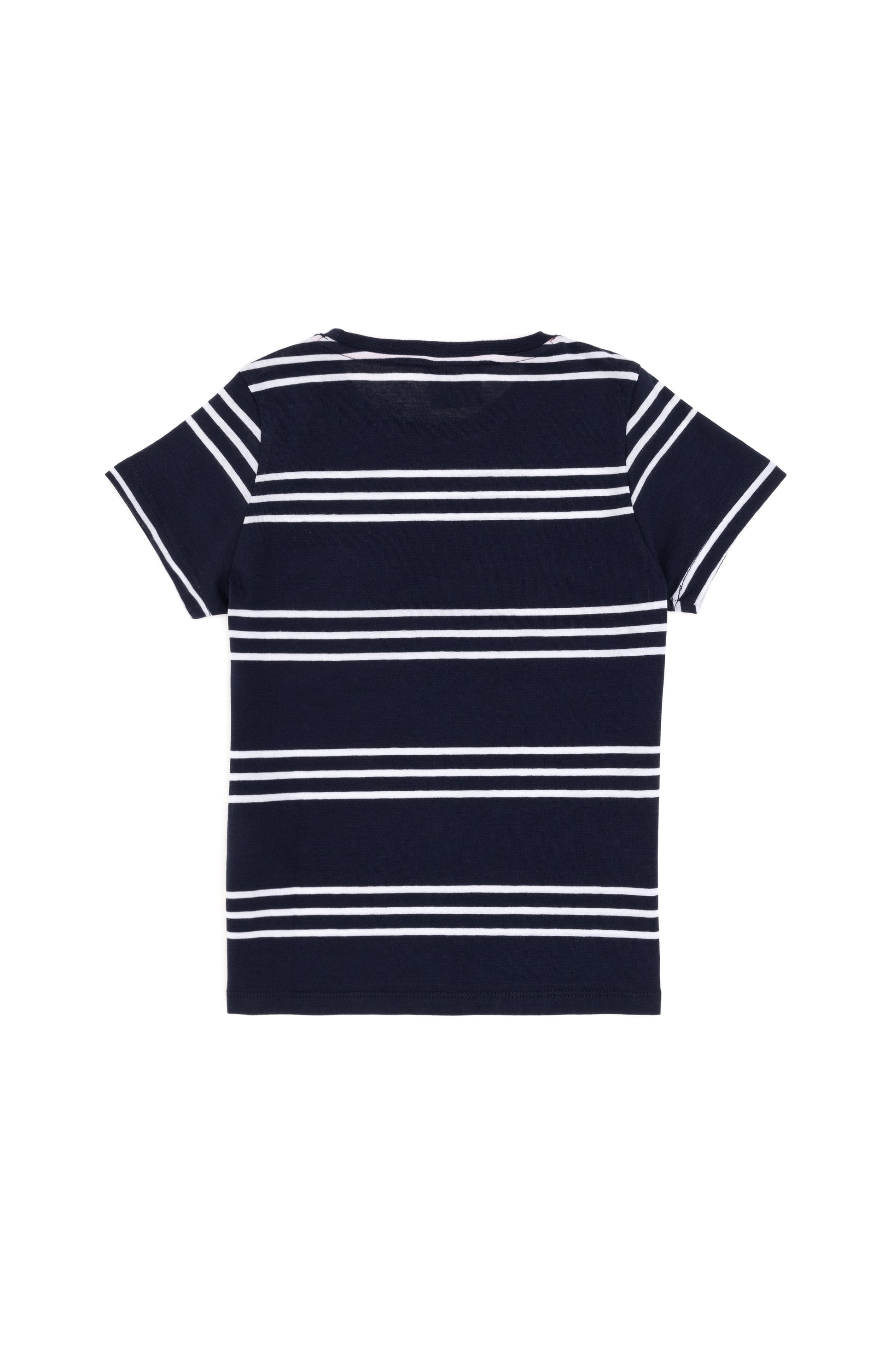 Boy's Navy Blue Basic T-Shirt