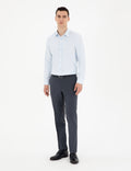 Light Blue Slim Fit Chunky Long Sleeve Shirt