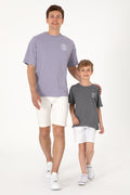 Men's Oversize Fit Crew Neck Grey T-Shirt