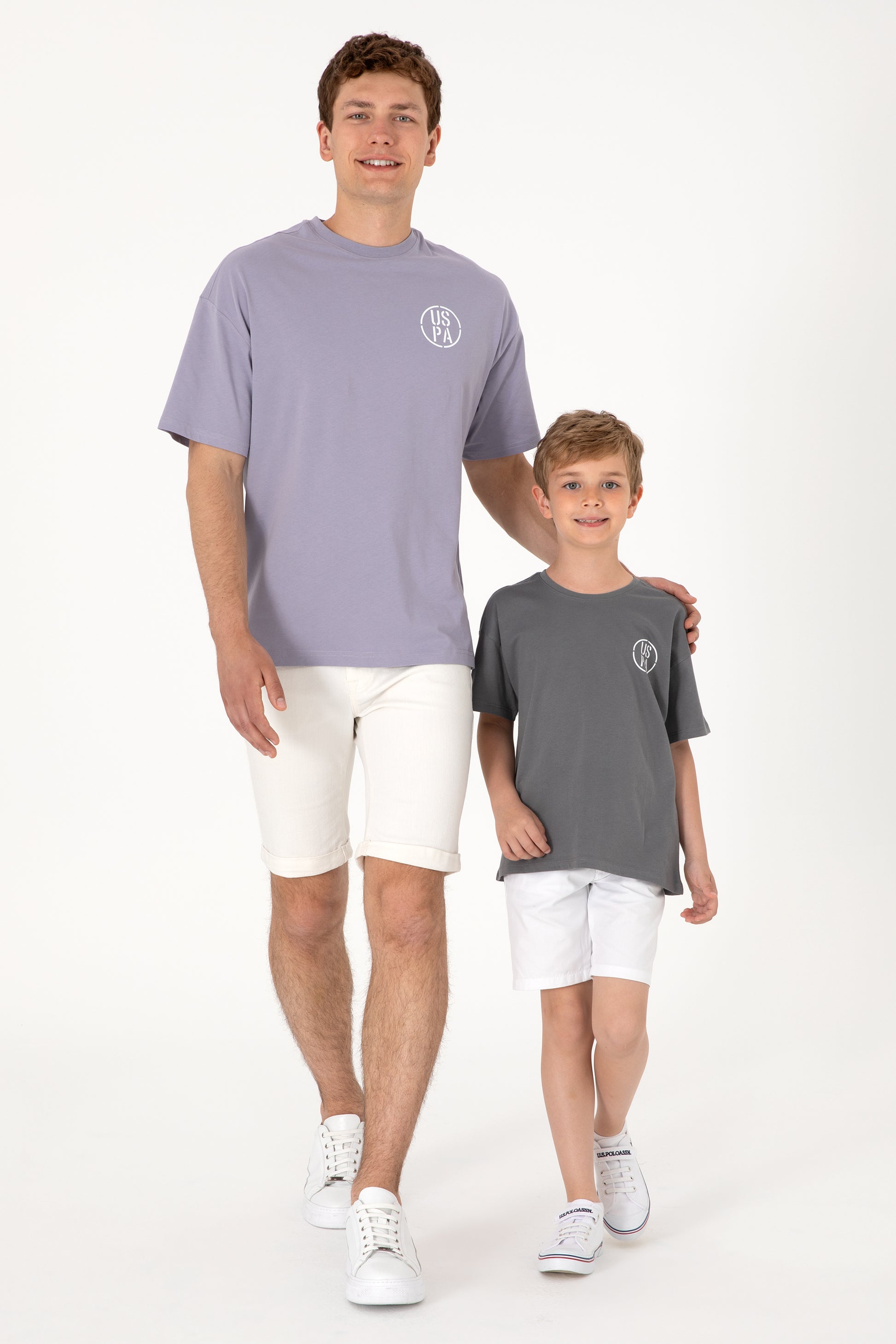 Men's Oversize Fit Crew Neck Grey T-Shirt