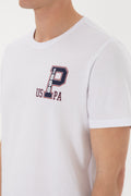 Men's Regular Fit Crew Neck White T-Shirt