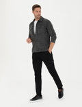 Black Slim Fit Canvas Pants