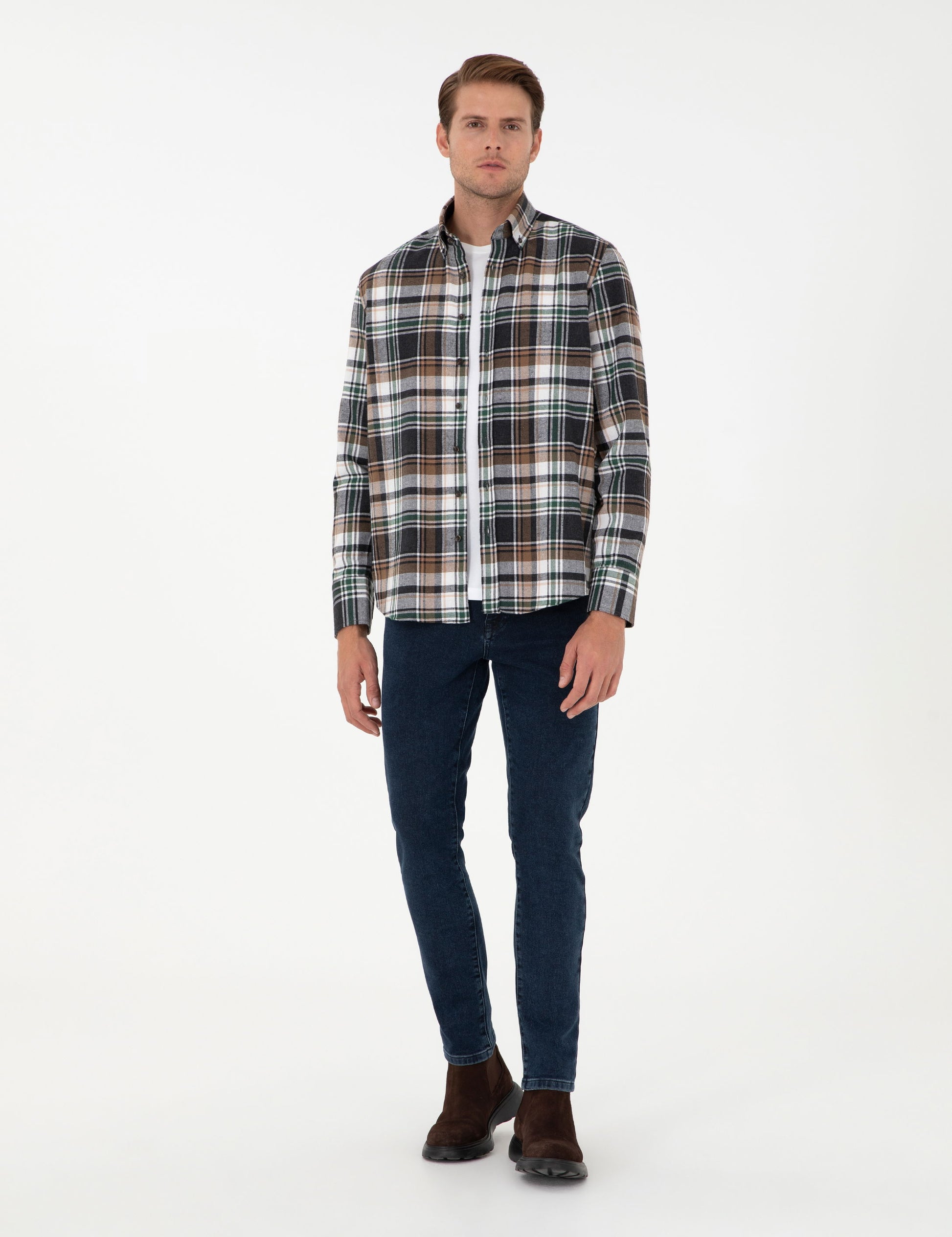 Brown Comfort Fit Lumberjack Shirt