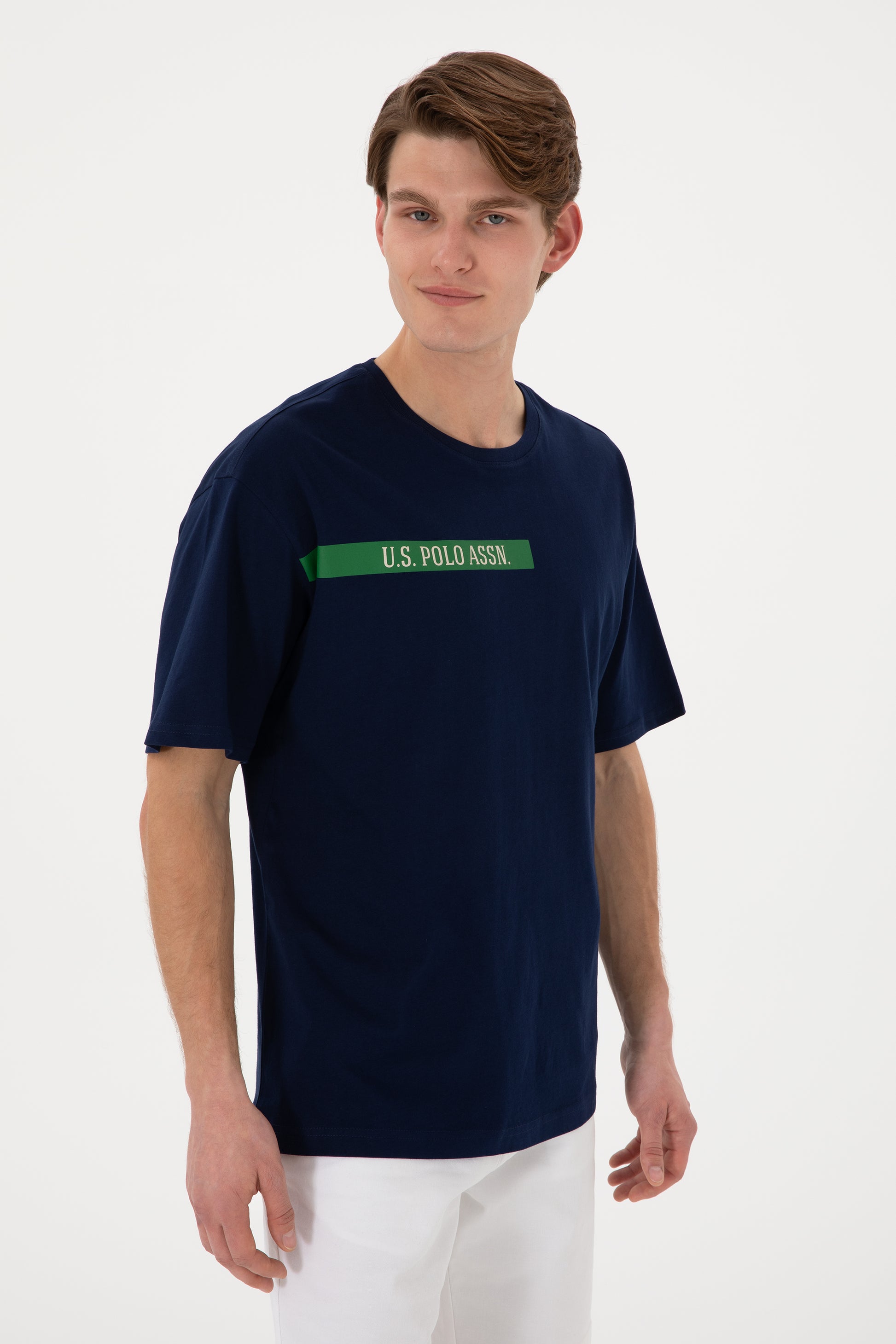 Men's Comfort Fit Crew Neck Navy T-Shirt