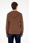 Men's Brown Knitted Cardigan